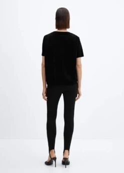 T-shirt Velours épaulettes -Mode Nouvelle Magasin 57019116 99 R