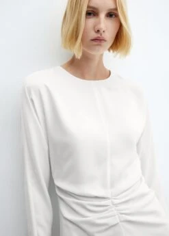 Robe à Détail Froncé -Mode Nouvelle Magasin 57019127 05 D1