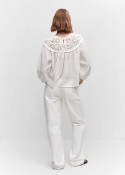 Blouse Empiècement Crochet -Mode Nouvelle Magasin 57020242 01 R