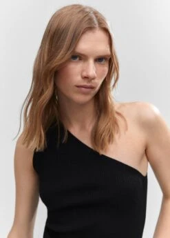 Top Maille Col Asymétrique -Mode Nouvelle Magasin 57020255 99 D1