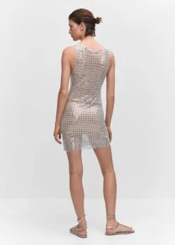 Robe Maille Filet Cristaux -Mode Nouvelle Magasin 57021028 PL R