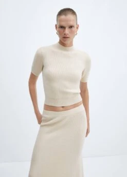 Pull-over Col Montant Manches Courtes 21 Pull-over Col Montant Manches Courtes -Mode Nouvelle Magasin 57023815 08