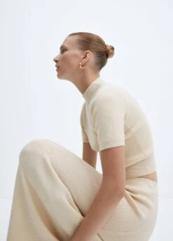 Pull-over Col Montant Manches Courtes 25 Pull-over Col Montant Manches Courtes -Mode Nouvelle Magasin 57023815 08 D2