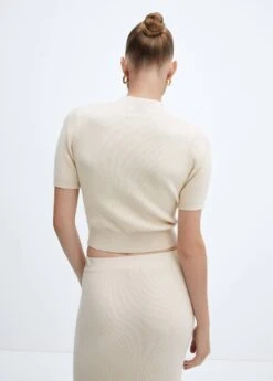 Pull-over Col Montant Manches Courtes 23 Pull-over Col Montant Manches Courtes -Mode Nouvelle Magasin 57023815 08 R