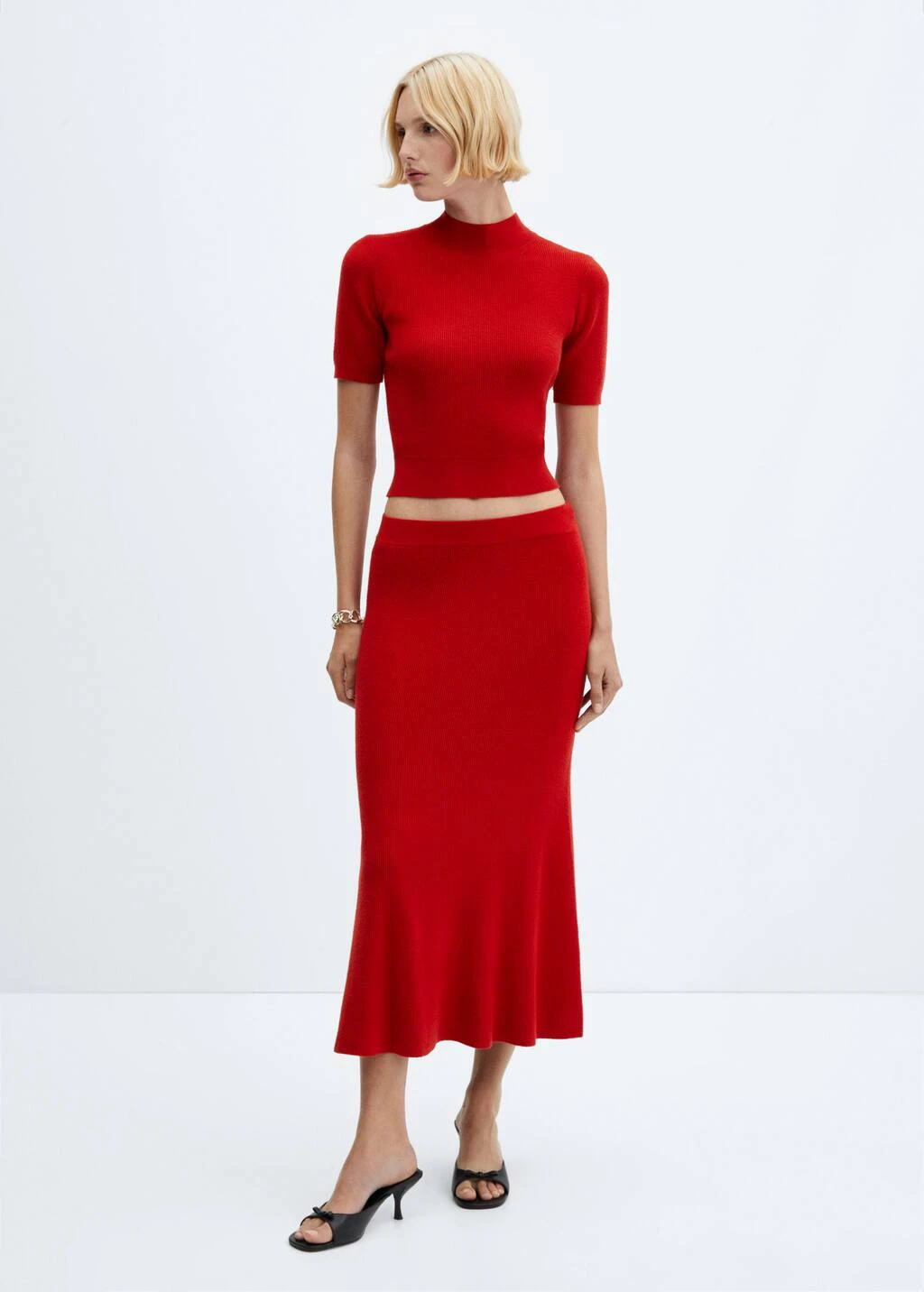 Pull-over Col Montant Manches Courtes 2 Pull-over Col Montant Manches Courtes – Image 2