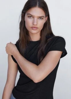 T-shirt Jaspé -Mode Nouvelle Magasin 57024035 99 D1