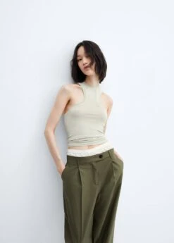 Top Emmanchures Américaines Décolleté -Mode Nouvelle Magasin 57024039 45 D2