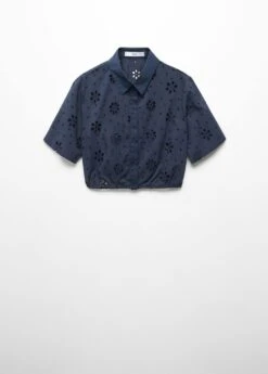 Chemise Brodée Crop -Mode Nouvelle Magasin 57025794 56 B