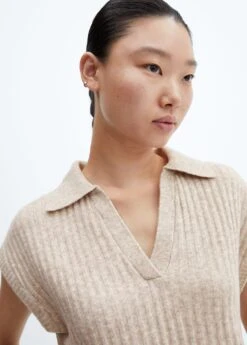 Gilet Maille Col Polo -Mode Nouvelle Magasin 57025796 06 D1