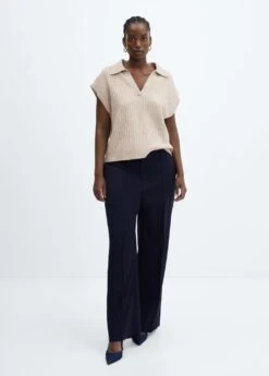 Gilet Maille Col Polo -Mode Nouvelle Magasin 57025796 06 D3