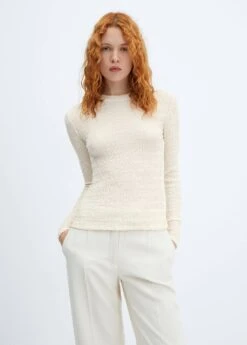 T-shirt Maille Froncée