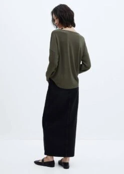 T-shirt Manches Longues Col V -Mode Nouvelle Magasin 57025956 37 R