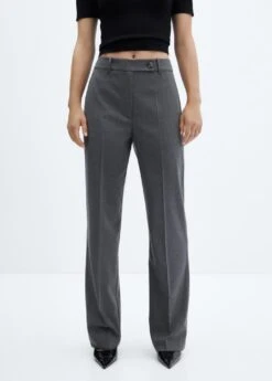 Pantalon Droit Bouton Latéral -Mode Nouvelle Magasin 57026727 92