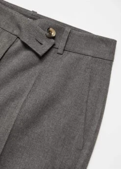 Pantalon Droit Bouton Latéral -Mode Nouvelle Magasin 57026727 92 D8