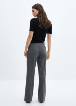 Pantalon Droit Bouton Latéral -Mode Nouvelle Magasin 57026727 92 R