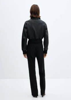 Pantalon Droit Bouton Latéral -Mode Nouvelle Magasin 57026727 99 R