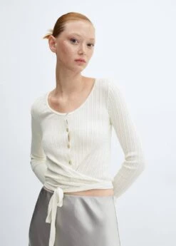 Cardigan Cache-cœur Nœud