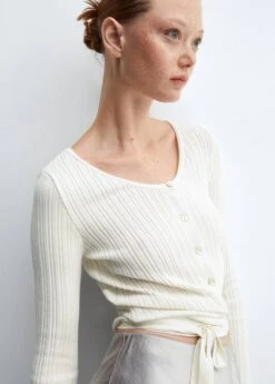 Cardigan Cache-cœur Nœud -Mode Nouvelle Magasin 57027755 05 D4