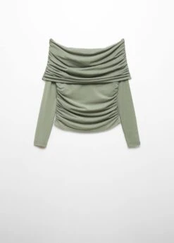 T-shirt Tulle épaules Dénudées -Mode Nouvelle Magasin 57027758 43 B