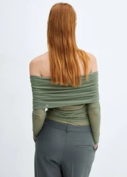 T-shirt Tulle épaules Dénudées -Mode Nouvelle Magasin 57027758 43 R