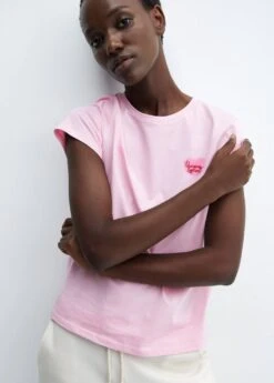 T-shirt Solidaire Message Brodé -Mode Nouvelle Magasin 57027759 85 D2