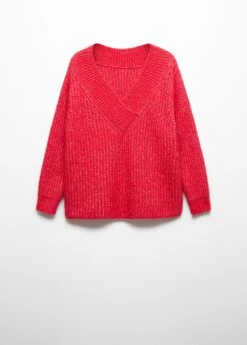 Pull-over Grosse Maille Col V -Mode Nouvelle Magasin 57029092 70 B