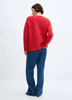 Pull-over Grosse Maille Col V -Mode Nouvelle Magasin 57029092 70 R