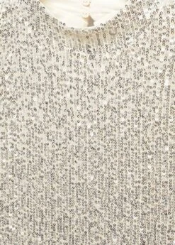 T-shirt Sequins Col Montant -Mode Nouvelle Magasin 57029101 04 D8