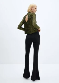 T-shirt Sequins Col Montant -Mode Nouvelle Magasin 57029101 36 R