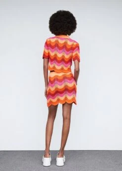 Cardigan Crop Maille Ajourée -Mode Nouvelle Magasin 57030250 20 R