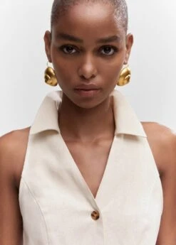 Robe Ramie Boutons -Mode Nouvelle Magasin 57032885 07 D1