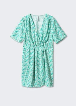 Robe Courte Cache-cœur Imprimée -Mode Nouvelle Magasin 57032890 46 B