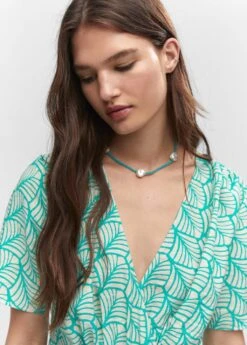 Robe Courte Cache-cœur Imprimée -Mode Nouvelle Magasin 57032890 46 D1