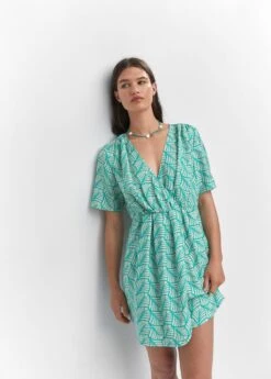 Robe Courte Cache-cœur Imprimée -Mode Nouvelle Magasin 57032890 46 D2