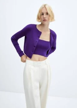 Cardigan Crop Boutons