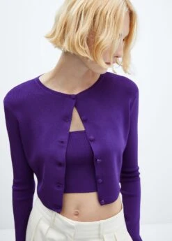 Cardigan Crop Boutons -Mode Nouvelle Magasin 57033817 61 D1