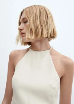 Robe Emmanchures Américaines Similicuir -Mode Nouvelle Magasin 57034403 05 D1