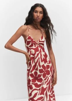 Robe Imprimée Dos Croisé