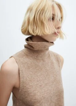 Gilet Maille Col Roulé -Mode Nouvelle Magasin 57035795 35 D1