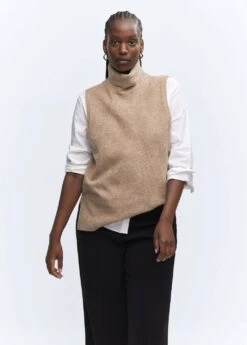 Gilet Maille Col Roulé -Mode Nouvelle Magasin 57035795 35 D5