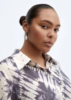 Chemise Tie And Dye Satinée -Mode Nouvelle Magasin 57035811 68 D4