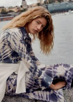 Chemise Tie And Dye Satinée -Mode Nouvelle Magasin 57035811 68 D6