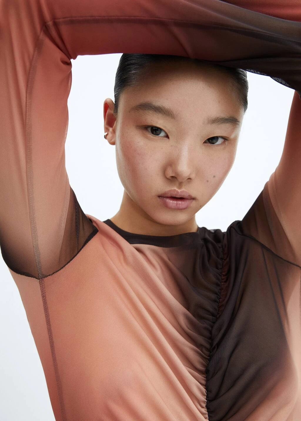 T-shirt Dégradé Détail Froncé 4 T-shirt Dégradé Détail Froncé – Image 4