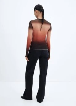 T-shirt Dégradé Détail Froncé 9 T-shirt Dégradé Détail Froncé -Mode Nouvelle Magasin 57035812 30 R