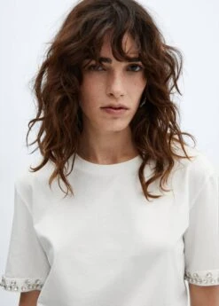 T-shirt Ornement Cristaux -Mode Nouvelle Magasin 57037717 01 D1