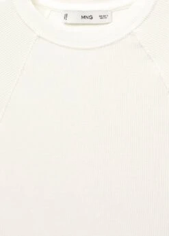 T-shirt Côtelé Manches Longues -Mode Nouvelle Magasin 57037755 01 D8