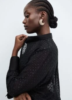 Chemise Semi-transparente Plumetis -Mode Nouvelle Magasin 57038268 99 D4