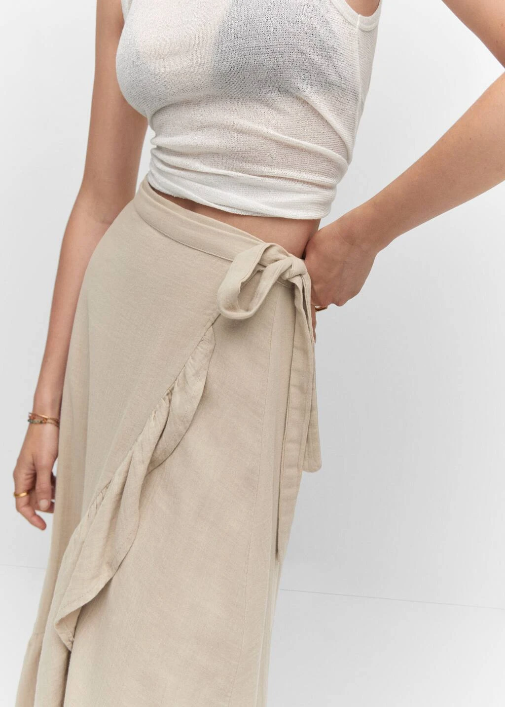 Jupe Texturée Croisée 5 Jupe Texturée Croisée – Image 5