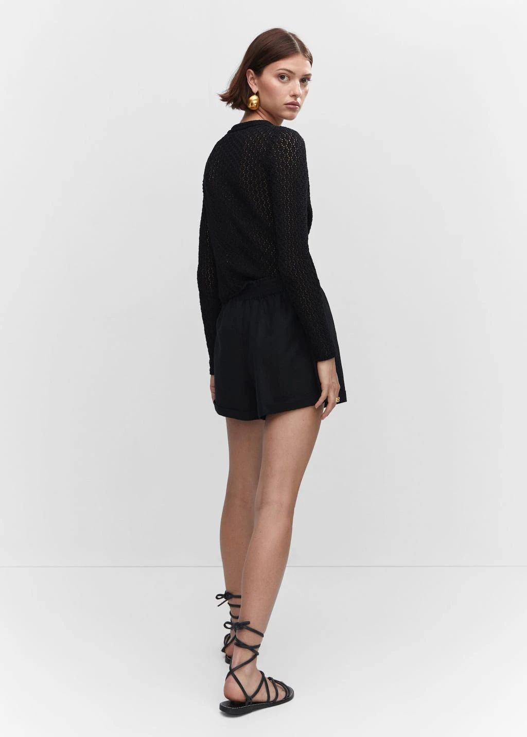 Short Lin Taille élastique 3 Short Lin Taille élastique – Image 3