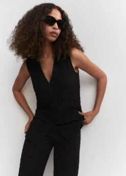 Pantalon Wideleg Texturé -Mode Nouvelle Magasin 57040277 99 D2